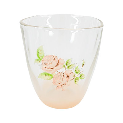 Vintage+。復古家。日本製 imane 。黛安娜 玫瑰 rose 玻璃杯 水杯 杯子 (255ml)(特價)