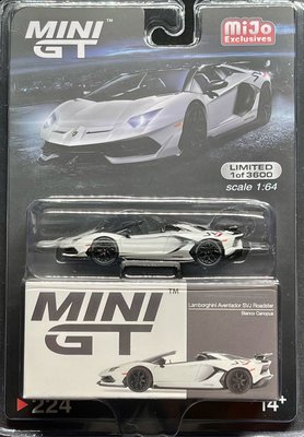 -78車庫- Mini GT MiniGT #224 Lamborghini SVJ mijo 美版 吊卡