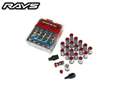 【Power Parts】RAYS FORMULA NUT 防盜螺絲組(藍) M12×1.25