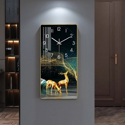 北歐輕奢裝飾鐘表掛鐘客廳現代簡約時鐘大氣家用時尚網*特價