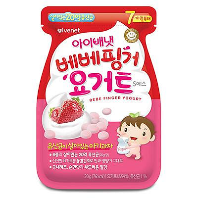 艾唯倪 IVENET 優格豆豆餅(20g)-草莓風味 7M+(8809360922302) 149元