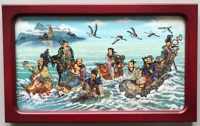 寶石畫——八仙過海
