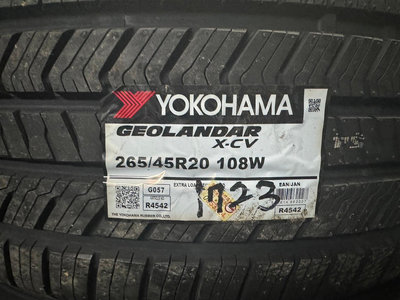 《億鑫輪胎 建北店》YOKOHAMA 橫濱輪胎 X-CV G057 265/45/20 265/45R20
