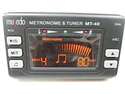 【筌曜樂器】全新 Musedo 妙事多 MT-40 三合一 調音 節拍器 吉他 貝斯全音域 調音器 超低價