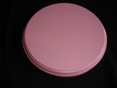 《多桑原木傢飾》粉紅色松木圓型飾板、底座