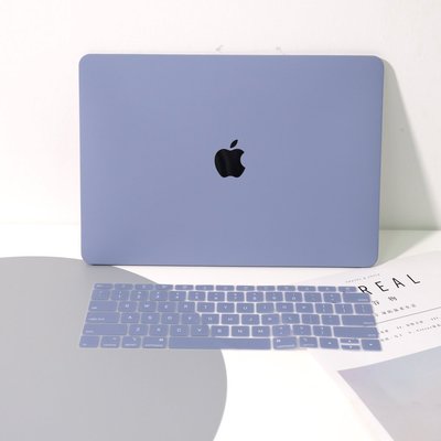 現貨 Macbook薰衣草灰色 蘋果筆電殼 奶油保護殼 適用蘋果筆記本 Macbook Air  Pro13 14 16