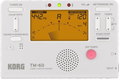 【金聲樂器】KORG TM-60 二合一 調音節拍器 黑白兩色可選
