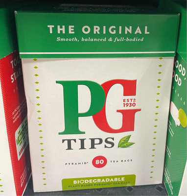 新包裝 英國PG Tips Black Tea紅茶皇室御用PG tips經典紅茶80包(共232g) 100%紅茶三角立體茶包 最新到期日2025/1