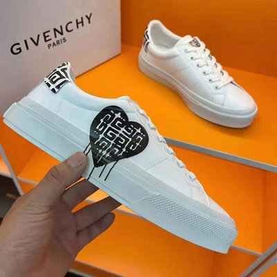 Leann代購~Givenchy紀梵希 2022潮男新款紀梵3D小白鞋男鞋低幫板