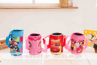 mandyshop【M2717】 Disney 迪士尼/米奇/米妮/CARS/公主兒童水壺杯套