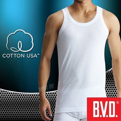 (加大尺碼)BVD 100%純棉 背心3L-適合腰圍36-40吋
