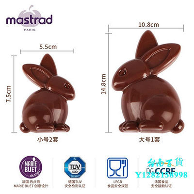 臺南法國Mastrad巧克力兔子形模具復活節彩蛋塑料烘焙工具不能進烤箱模具
