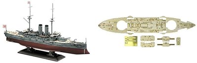 八田元氣小棧: 全新日版 HASEGAWA 1/350 三笠 MIKASA 日本海海戰+改件 三笠戰列艦用 木質甲板