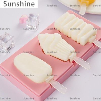 [Sunshine]雪糕模具冰淇淋冰棍家用自制做冰棒的冰糕硅膠食品級凍磨具奶酪棒