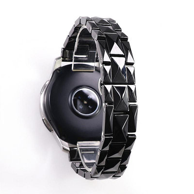 新款一株三株陶瓷帶適用三星華為GT2榮耀智能手表表帶小蠻腰配件