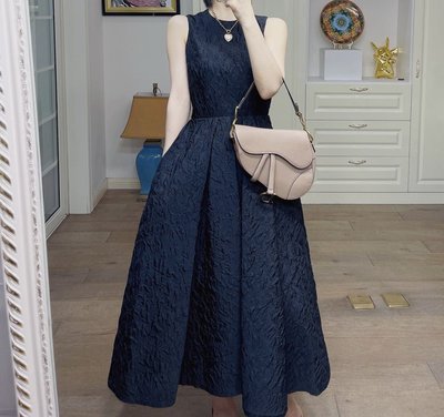 【妖妖代購】Dior 新款浮雕緹花背心洋裝