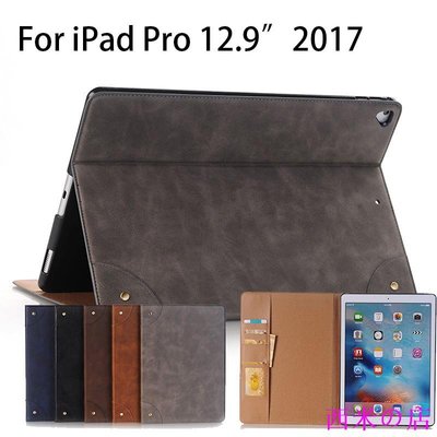 西米の店適用於 2015 年舊版 Ipad Pro 12.9 “2017 經典書 Pu 皮革錢包保護套保護套