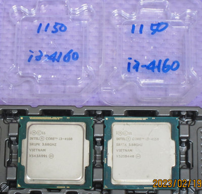 最後出清特價【1150 腳位】第四代Intel® Core™ i3-4160 處理器 3M快取最高 3.60G 雙核四緒