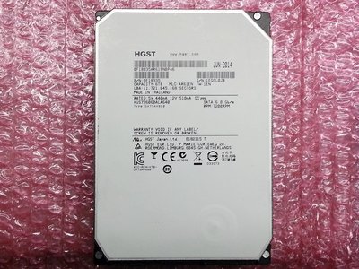 台灣出貨 HGST HUS726060ALA640 6TB 7200轉 64MB HDD硬碟 SATA3 保固一個月