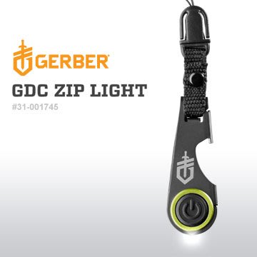 【ARMYGO】Gerber GDC Zip Light隨身攜帶手電筒+開瓶器工具組(# 31-001745)