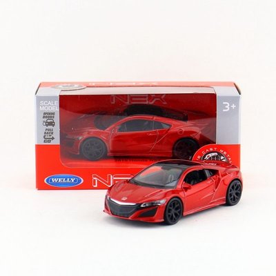 威利 正版 1:36 HONDA NSX  合金汽車模型 迴力 兒童玩具  紅