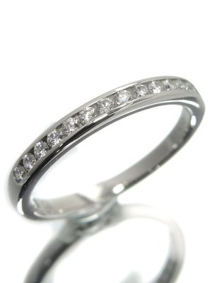 [本月驚喜價結婚戒指#8]Tiffany&amp;Co  Tiffany™結婚鑽戒 鑽石線戒 婚戒 專櫃真品