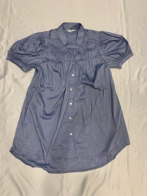 PUG SHOP 韓版藍色輕質襯衫 (size請往下"詳細介紹")