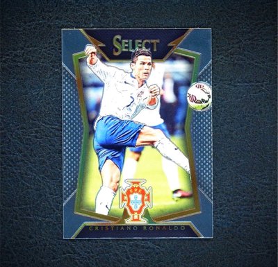 C羅 Cristiano Ronaldo 漲翻的元年Select White Jersey Portugal版金屬卡