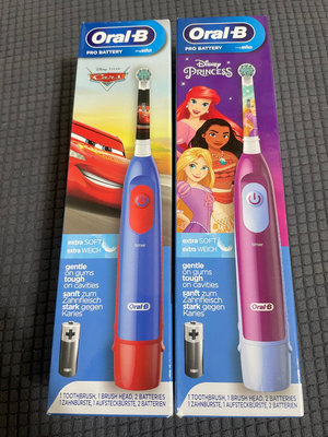 百靈歐樂B Oral B電池式 兒童電動牙刷 汽車/公主款D5
