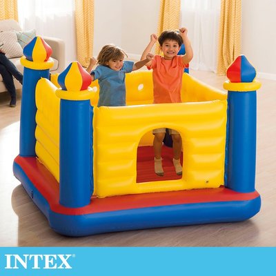 【INTEX】城堡造型跳跳床175x175x135cm 15140160(48259NP)