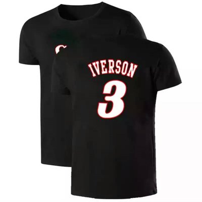 🌈戰神Allen Iverson艾佛森短袖T恤上衣🌈NBA運動76隊Nike耐克愛迪達籃球服T-shirt男裝616