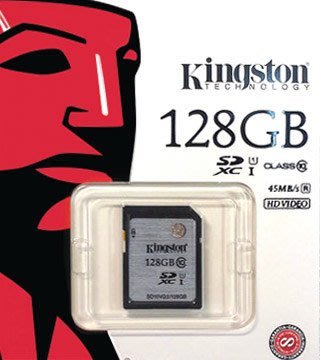 金士頓 KINGSTO 記憶卡 Class10 U1 R/45MB ( SD10VG2/128GBFR )