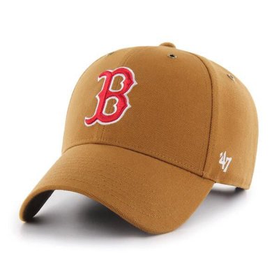 現貨熱銷-47 Brand MLB 波士頓紅襪 Carhartt X '47 MVP 硬版 可調 魔鬼氈 彎帽 老帽