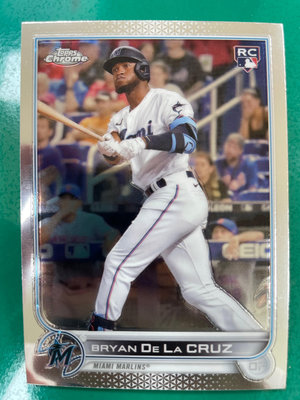 2022 Topps Chrome Sonic RC 大物新人 馬林魚強打 Bryan De La Cruz