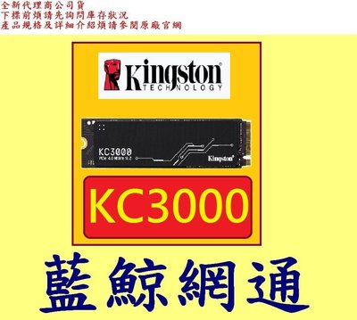 Kingston 金士頓 KC3000 1TB 1T PCIe 4.0 NVMe M.2 SSD 固態硬碟