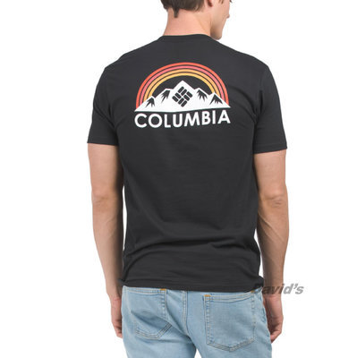 《美國大衛》Columbia 短袖 T恤 短T 衣服 上衣 男生上衣 哥倫比亞 男 上著 衣著【941】