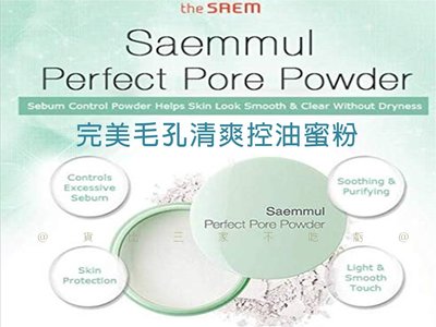 THE SAEM完美毛孔清爽控油蜜粉 素顏蜜粉 補妝神器 粉餅 Saemmul Perfect Pore Powder