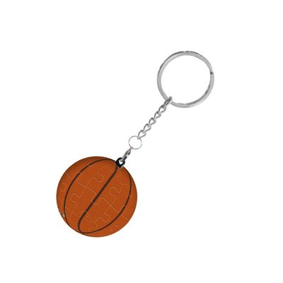 【熱賣下殺】3D-JP 24片 1.57英寸 鑰匙扣拼圖 立體球體拼圖 籃球 A1367