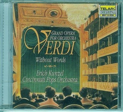 音樂居士新店#Verdi without Words Grand Opera for Orchestra 威爾第無詞歌劇#CD專輯