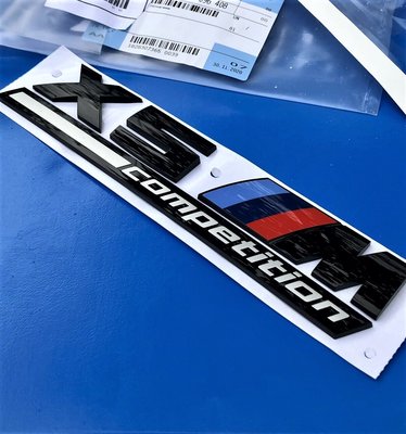 【歐德精品】現貨.德國原廠BMW F95 X5M Competition 高光黑字標 Emblem X6M字標