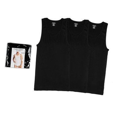【熱賣精選】美國Calvin Klein 男CK三件套裝運動健身汗衫背心 純色內衣打底