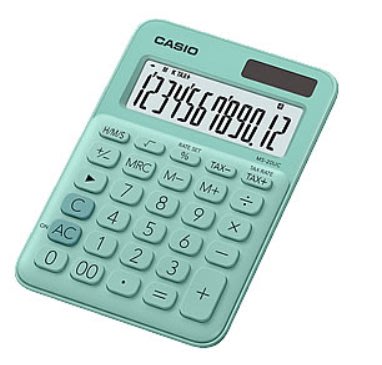 【天龜】 CASIO 時尚甜美 薄荷綠馬卡龍計算機 12位數 利潤率計算 稅金計算 MS-20UC GN