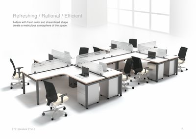 【OA批發工廠】GAMMA 系統工作站 辦公屏風工作站 開放式辦公桌 SOHO族辦公桌 簡約現代設計