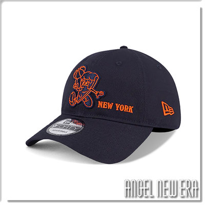 【ANGEL NEW ERA】NEW ERA NBA 紐約 尼克 丈青色 披薩 軟板 9FORTY 老帽 趣味 圖案