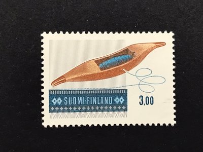 1979.10.27 芬蘭民族工藝木刻紡織飛梭 套票1全 27元