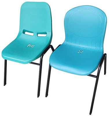 亞毅oa辦公家具 藍色單人椅兒童坐椅學生課桌椅工廠補習班椅學校教室課桌椅 綠色餐椅