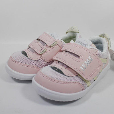 IFME 童鞋 Light寶寶鞋 學步機能鞋 一片黏帶 大開口  IF20-331001 粉紅 14.5cm/15cm 各一雙