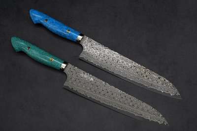 💖 二唐刃物 💖【SG-2粉末鋼 暗紋 西式牛刀 24cm】 日本刃物 廚房刀具 八煌刃物