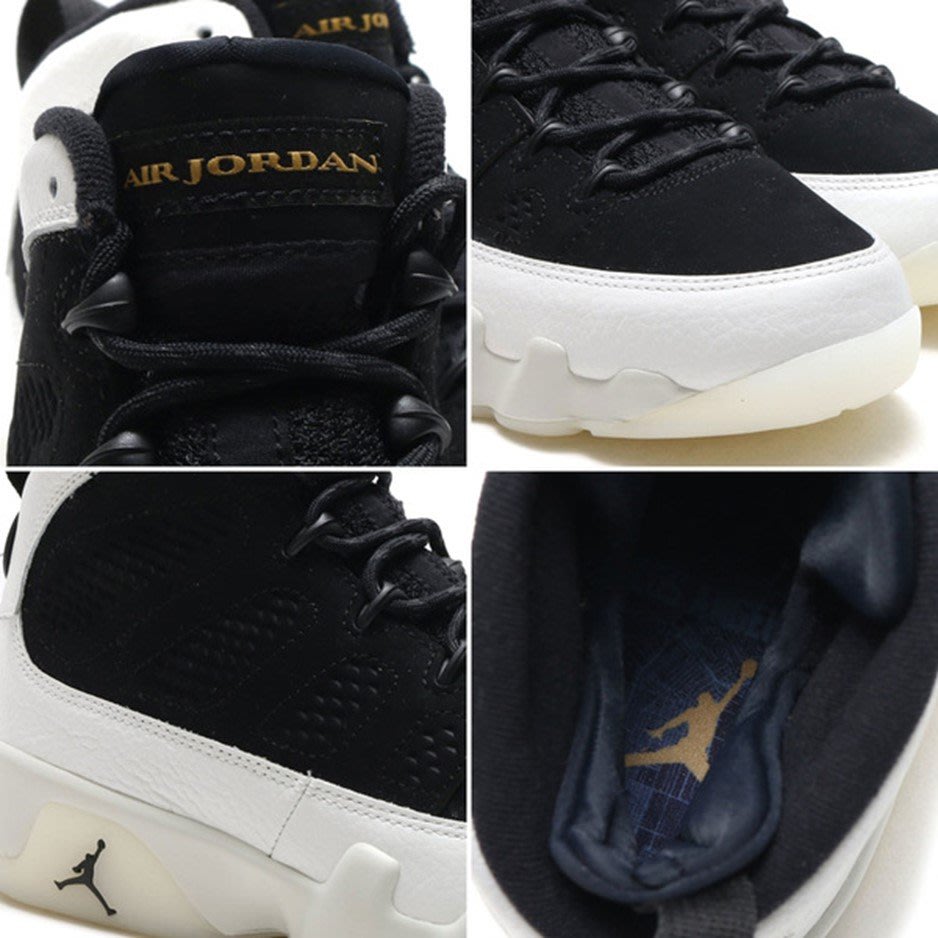 復刻造型，重塑升級NIKE AIR JORDAN 9 RETRO All STAR版黑白金302370