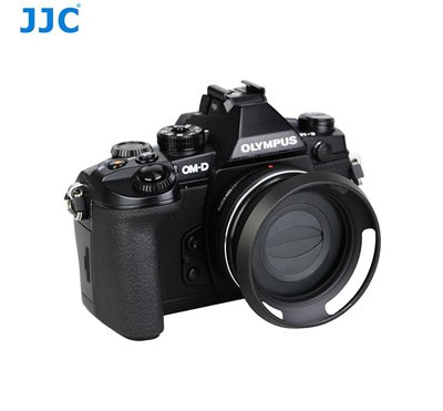 促銷(現貨) JJC奧林巴斯14-42mm電動餅乾鏡頭遮光罩自動鏡頭蓋EM10 EP5 EPL7 EPL9